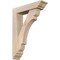 Ekena Millwork Olympic Traditional Smooth Bracket w/ Offset Brace, Douglas Fir, 5 1/2"W x 22"D x 30"H BKT0604X22X30OLY01SDF - alternate 1